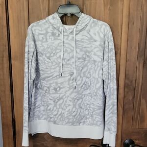 Danskin  White and Gray Patterned Hoodie